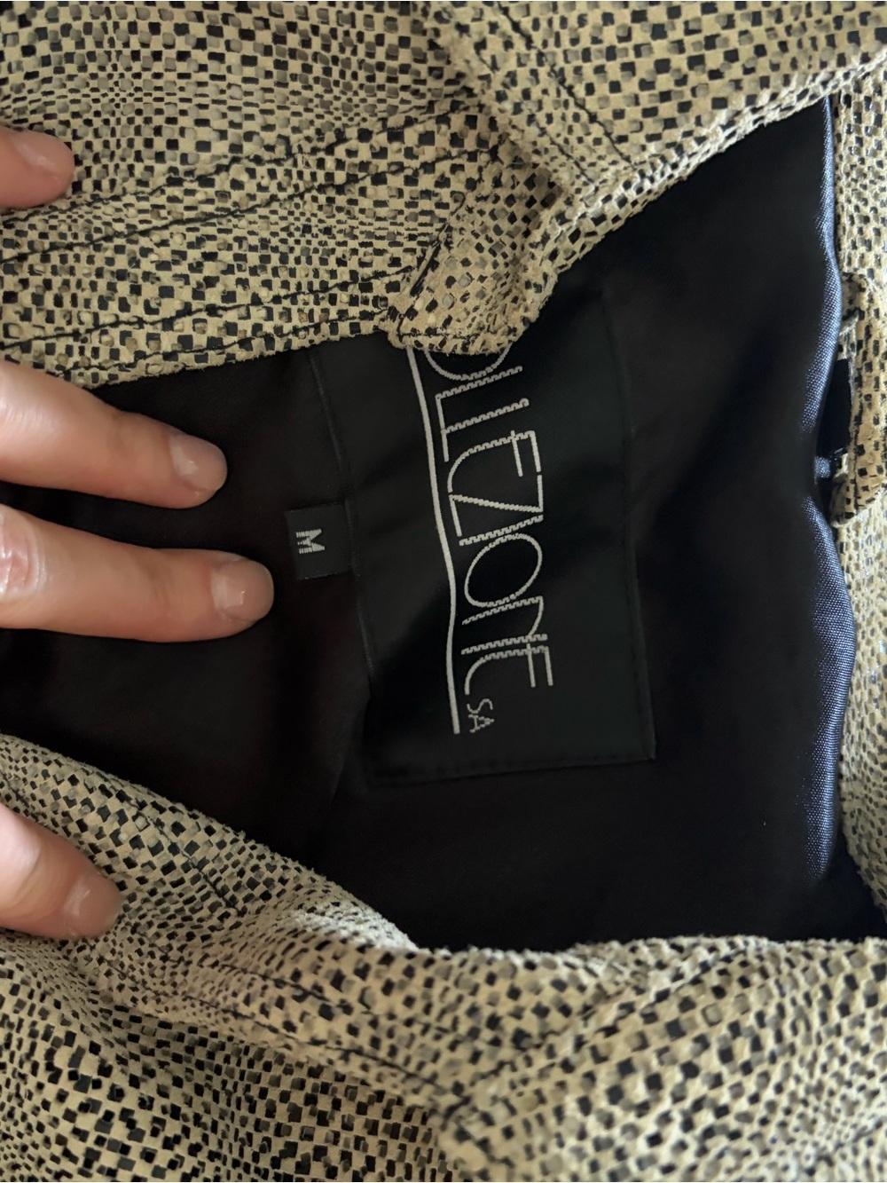 Textured Neutral Button-Front Jacket - Picture 2 of 5